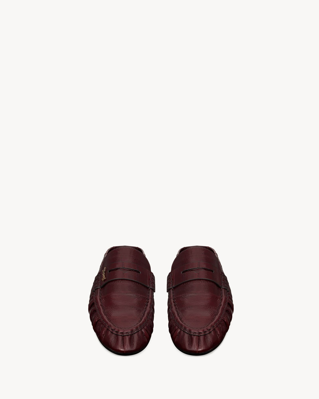 LE LOAFER - WOMAN - MULES - EN CUIR - PLISSÉ - BRILLANT